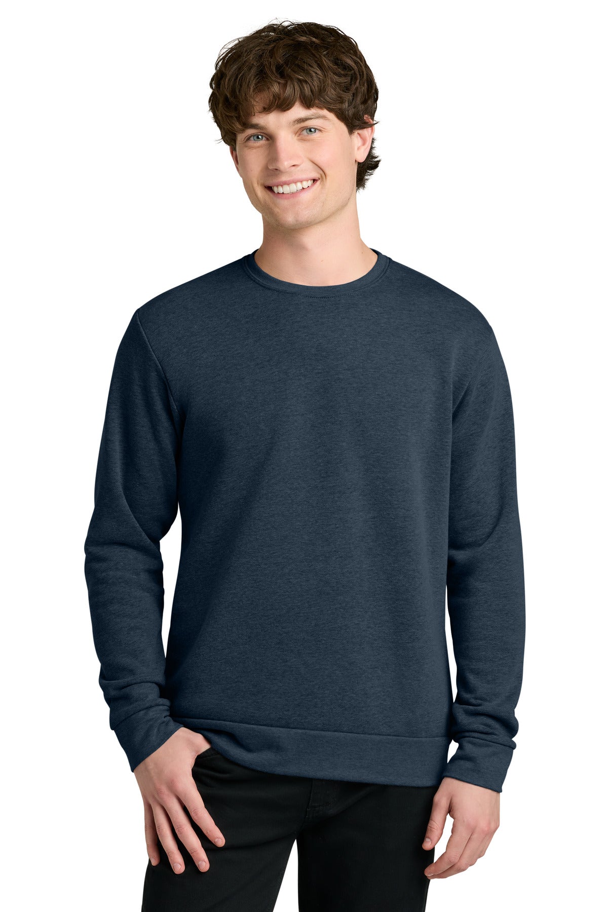 SanMar NL9002_heathermidnightnavy_model_front.jpg
