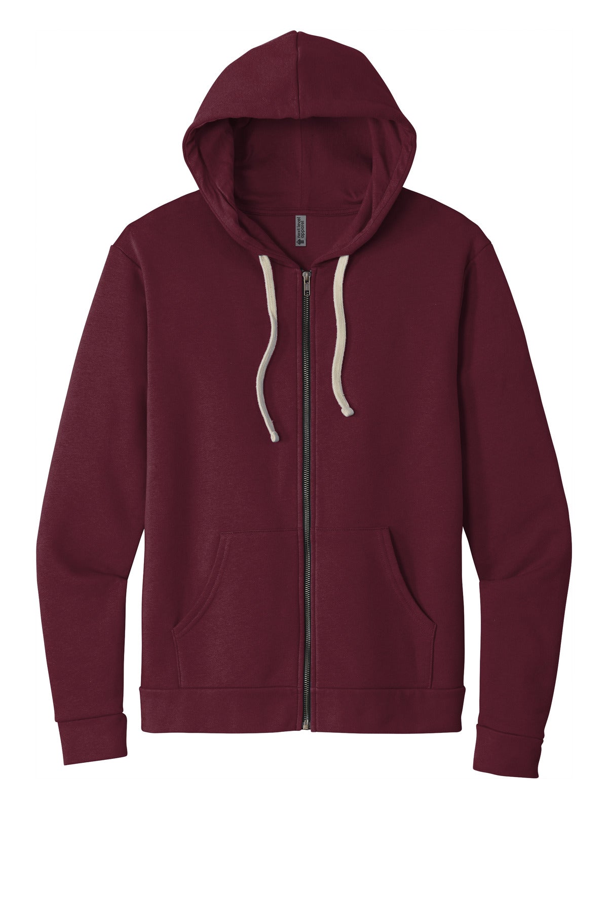 Next Level Apparel Adult Santa Barbara Zip Hoodie. NL9602