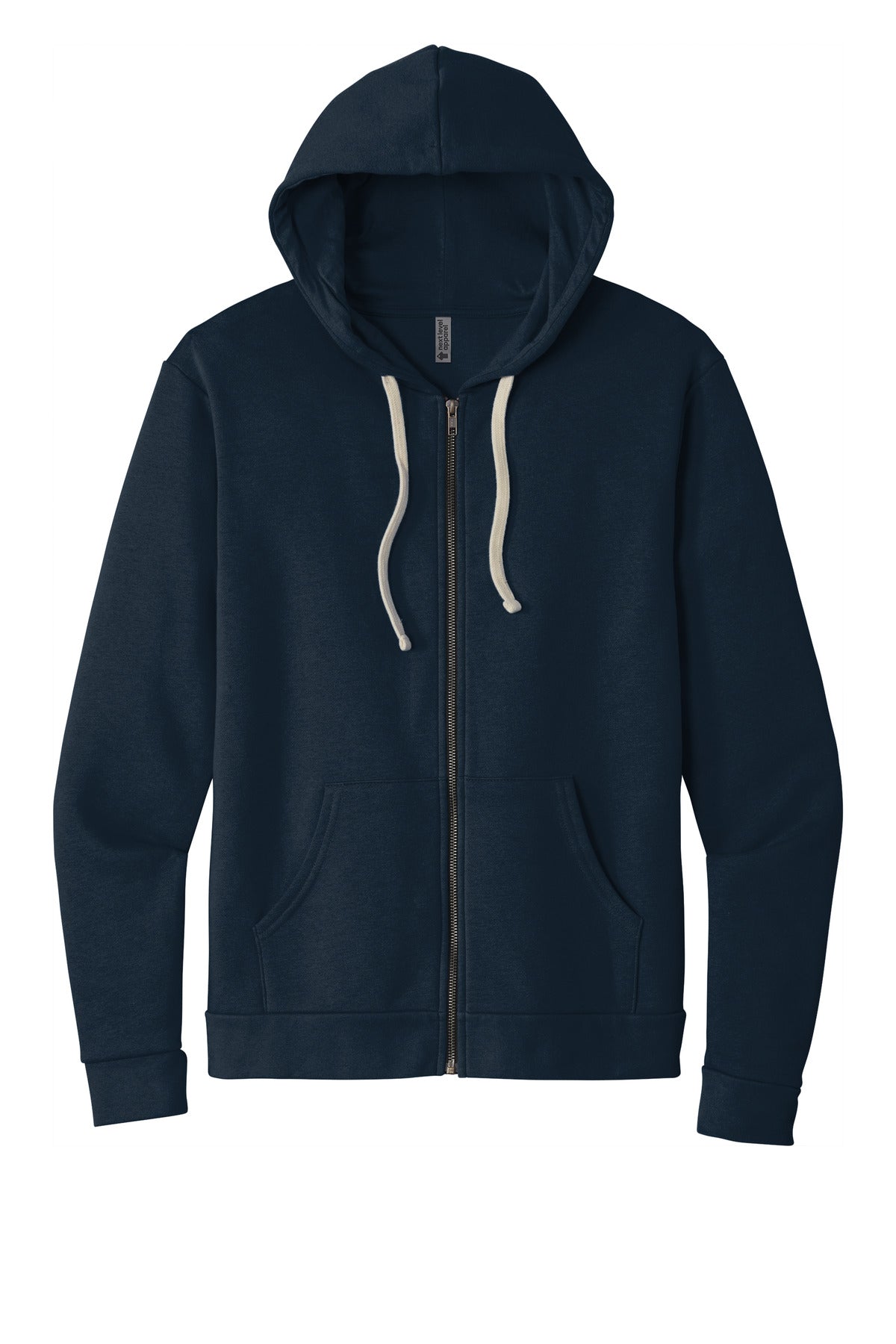Next Level Apparel Adult Santa Barbara Zip Hoodie. NL9602