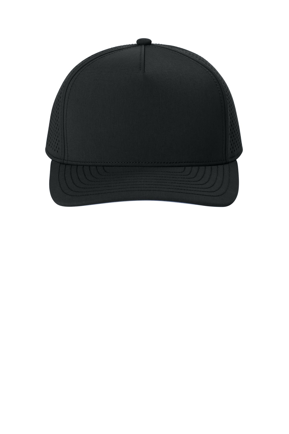 Front View of Blacktop OGIO 5-Panel Performance Cap OG606 - S