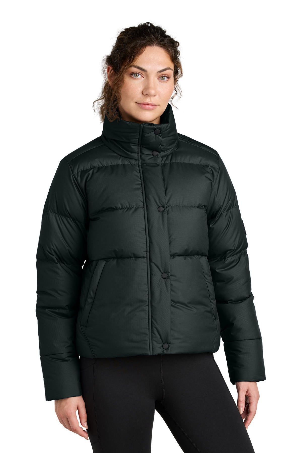 Front View of Black LIMITED EDITION Outdoor Research Women's Coldsnap Down Jacket OR322225 - XXL