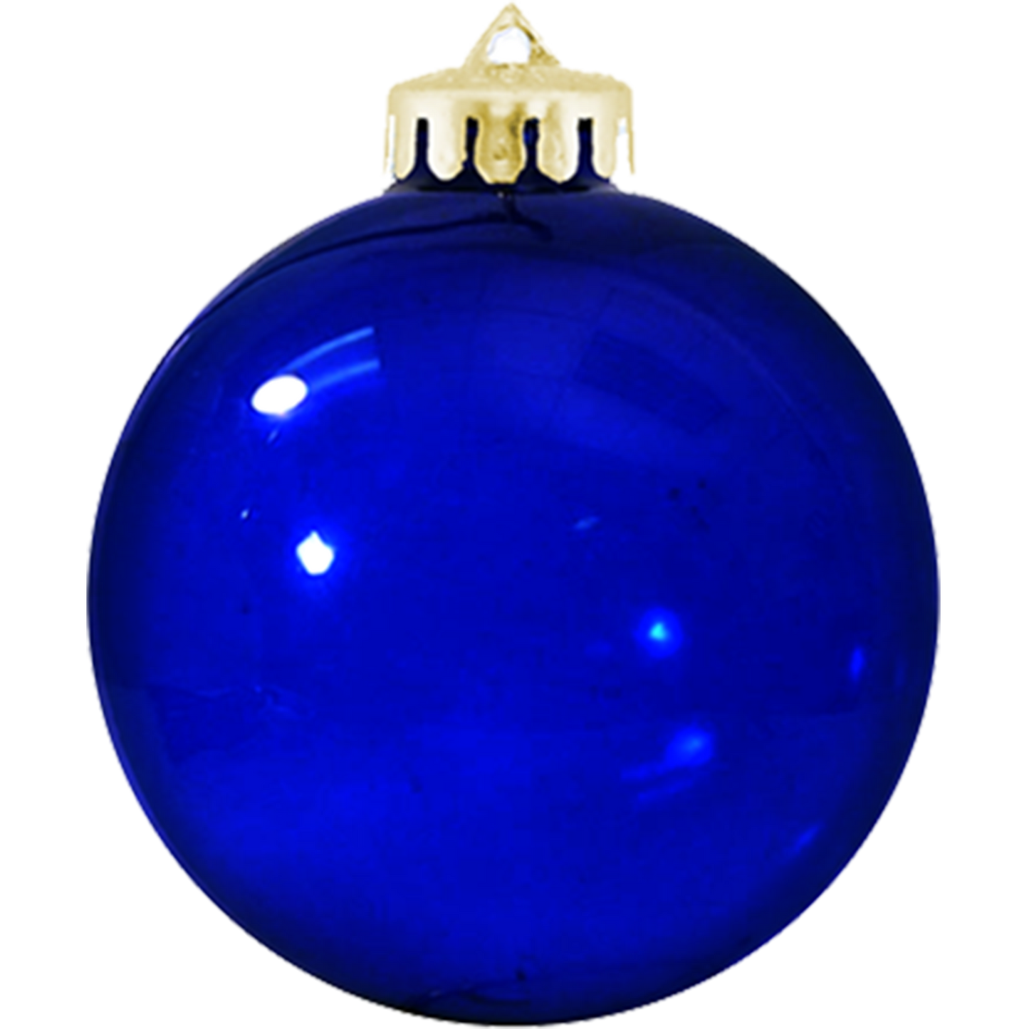 3¼" Crystal USA-Made Round Glossy Shatterproof Ornament