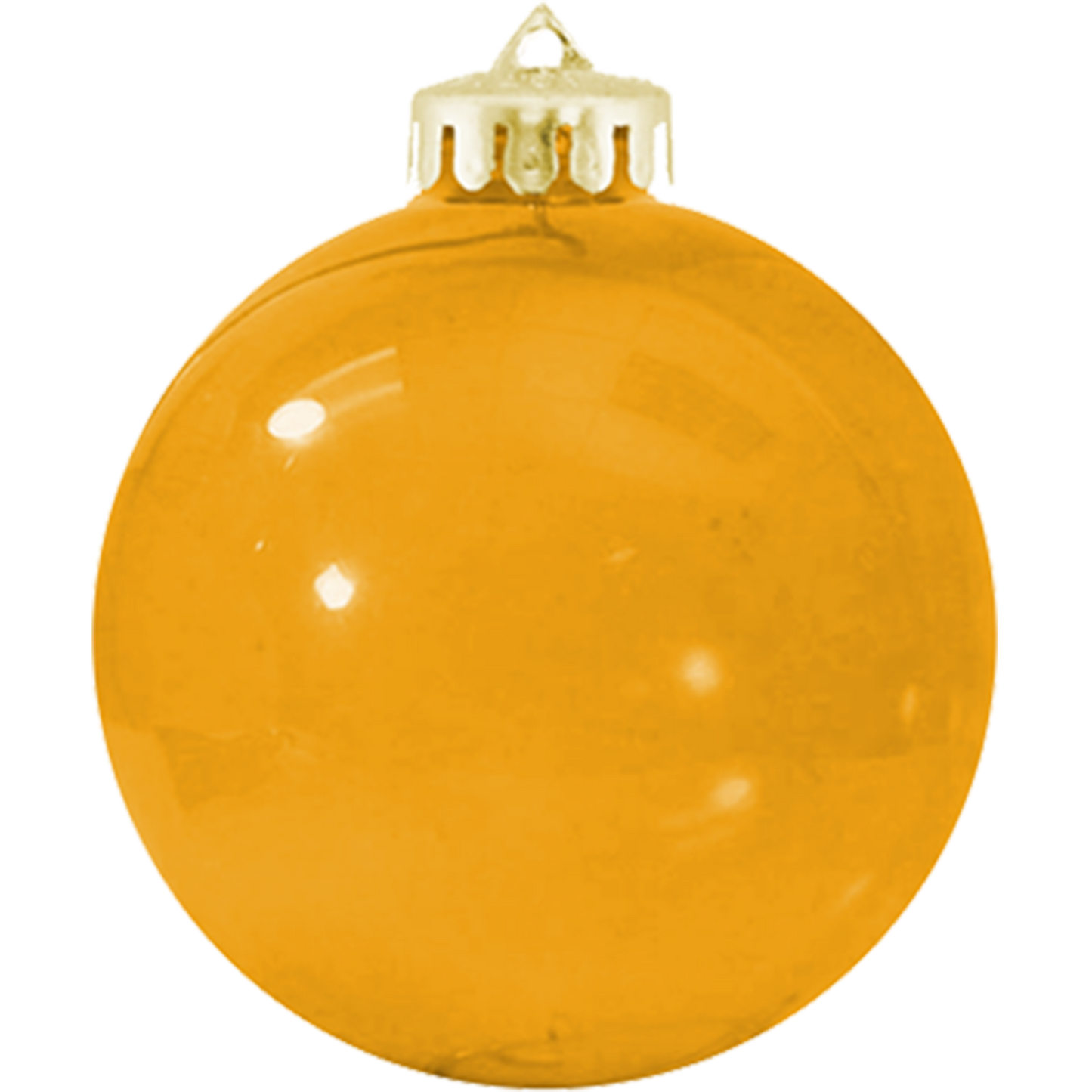 3¼" Crystal USA-Made Round Glossy Shatterproof Ornament