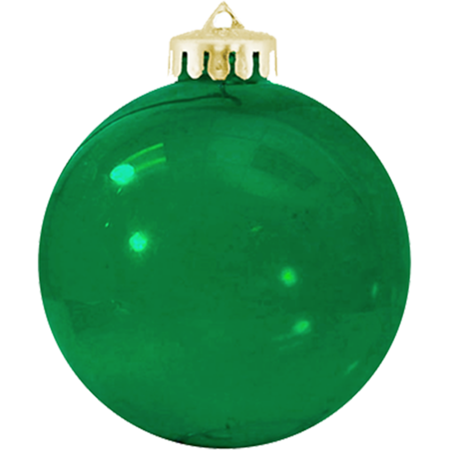 3¼" Crystal USA-Made Round Glossy Shatterproof Ornament