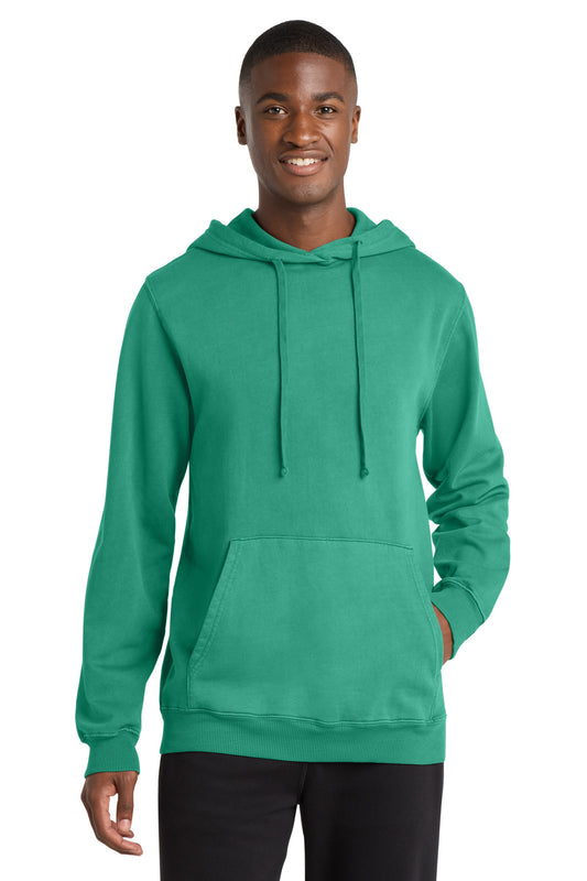 Port & Co Beach Wash Garment-Dyed Pullover Hooded Sweatshirt. PC098H