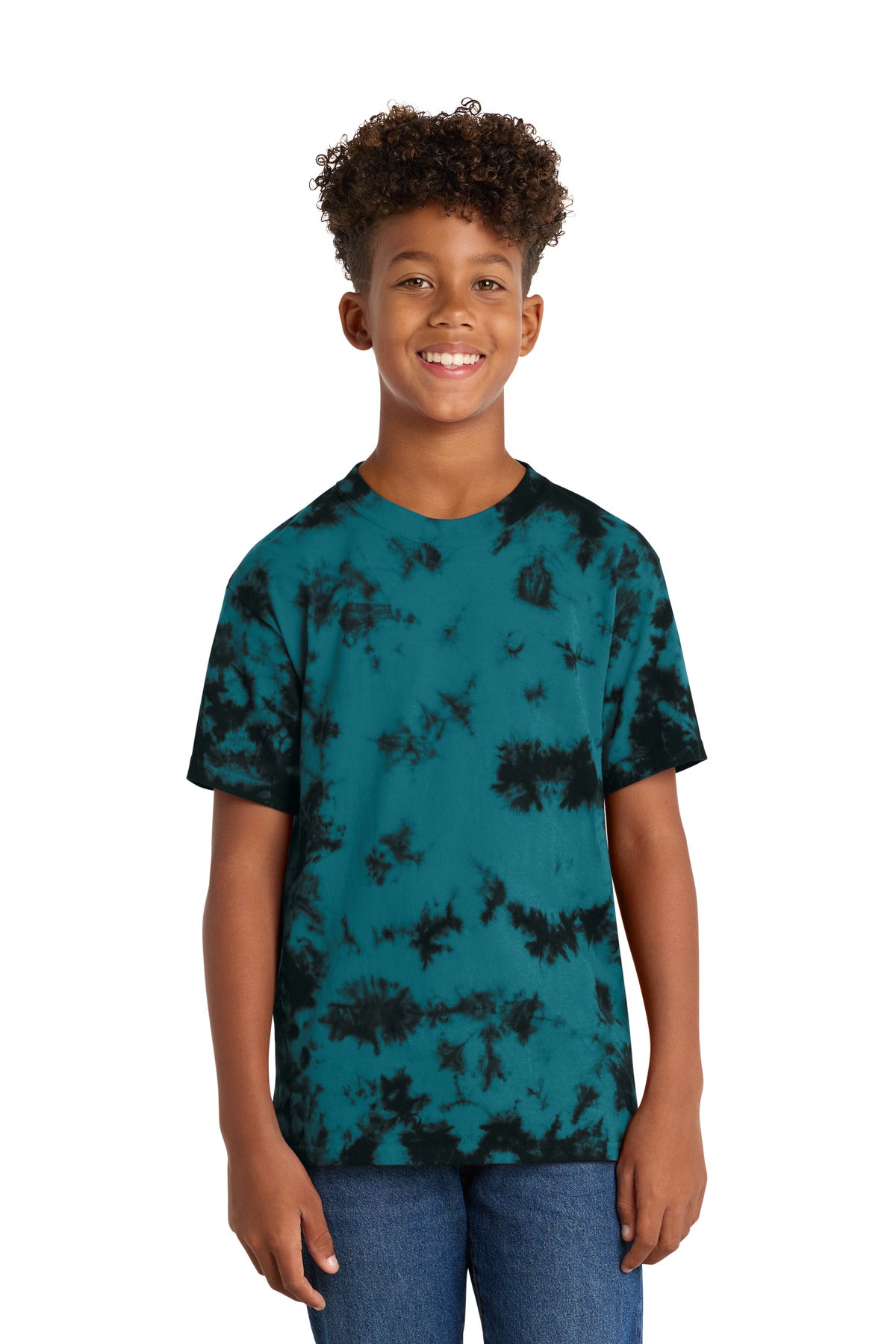 SanMar PC145Y_blackteal_model_front.jpg