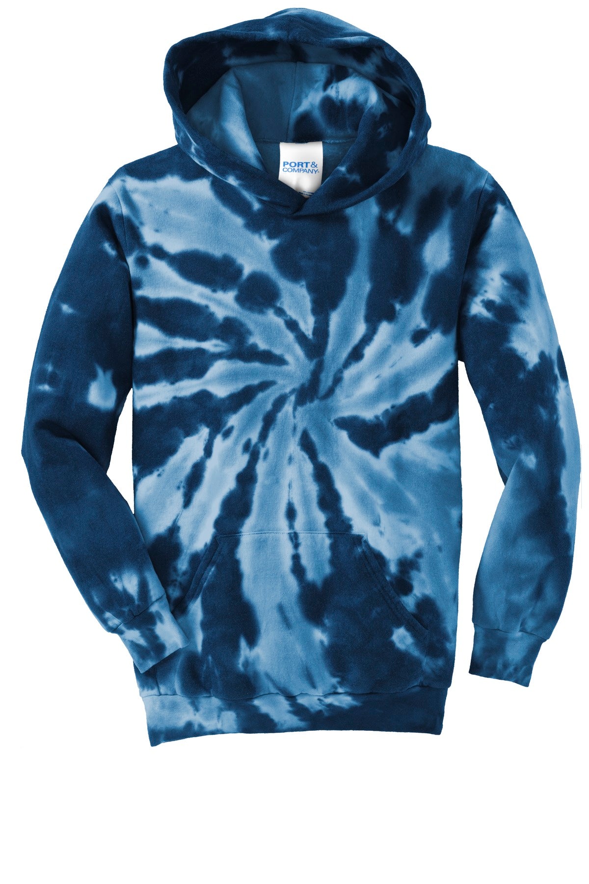 Port & Co Youth Tie-Dye Pullover Hooded Sweatshirt. PC146Y