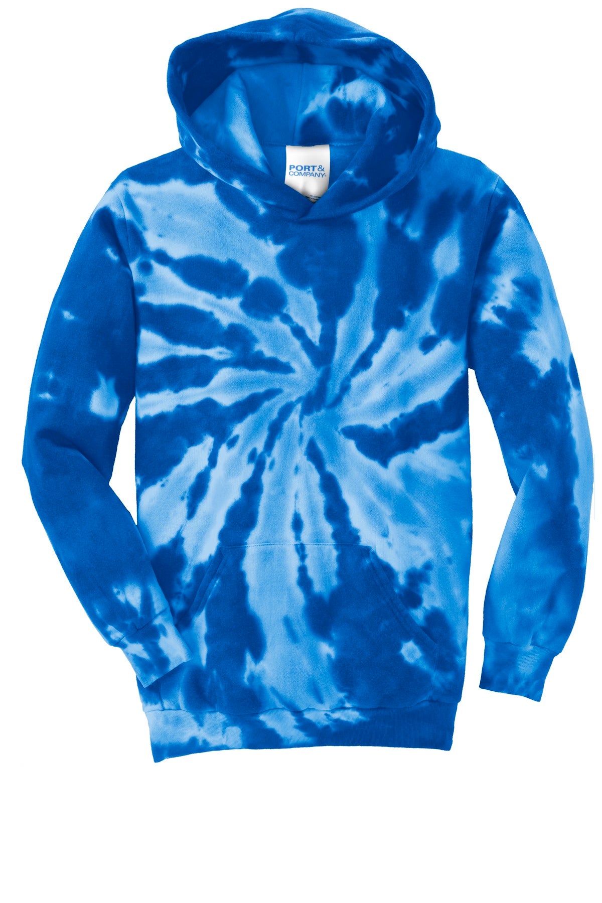 Port & Co Youth Tie-Dye Pullover Hooded Sweatshirt. PC146Y