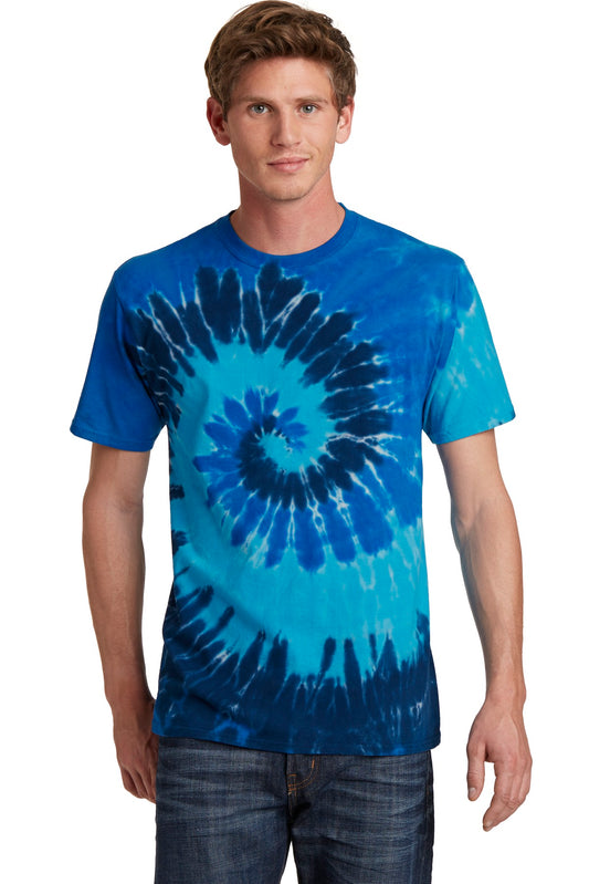 Front View of Ocean Rainbow Port & Co Tie-Dye Tee. PC147 - S