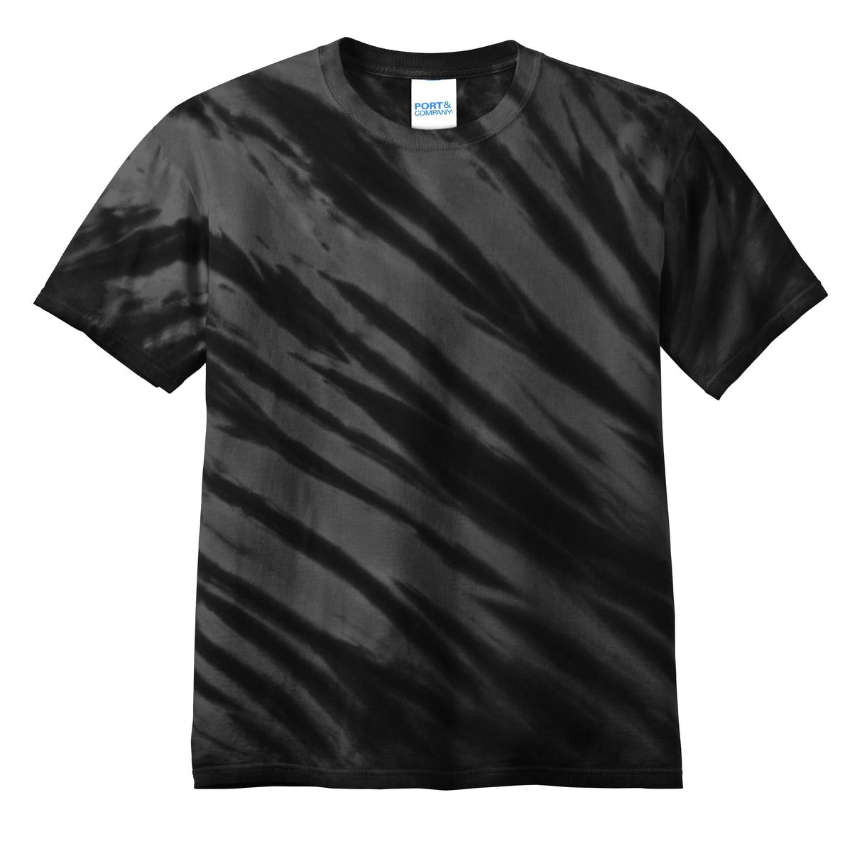 Port & Co Tiger Stripe Tie-Dye Tee. PC148