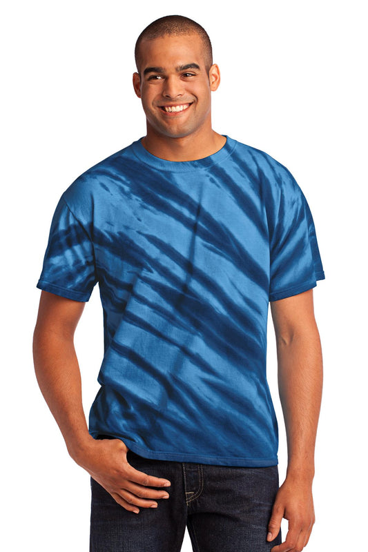 Port & Co Tiger Stripe Tie-Dye Tee. PC148