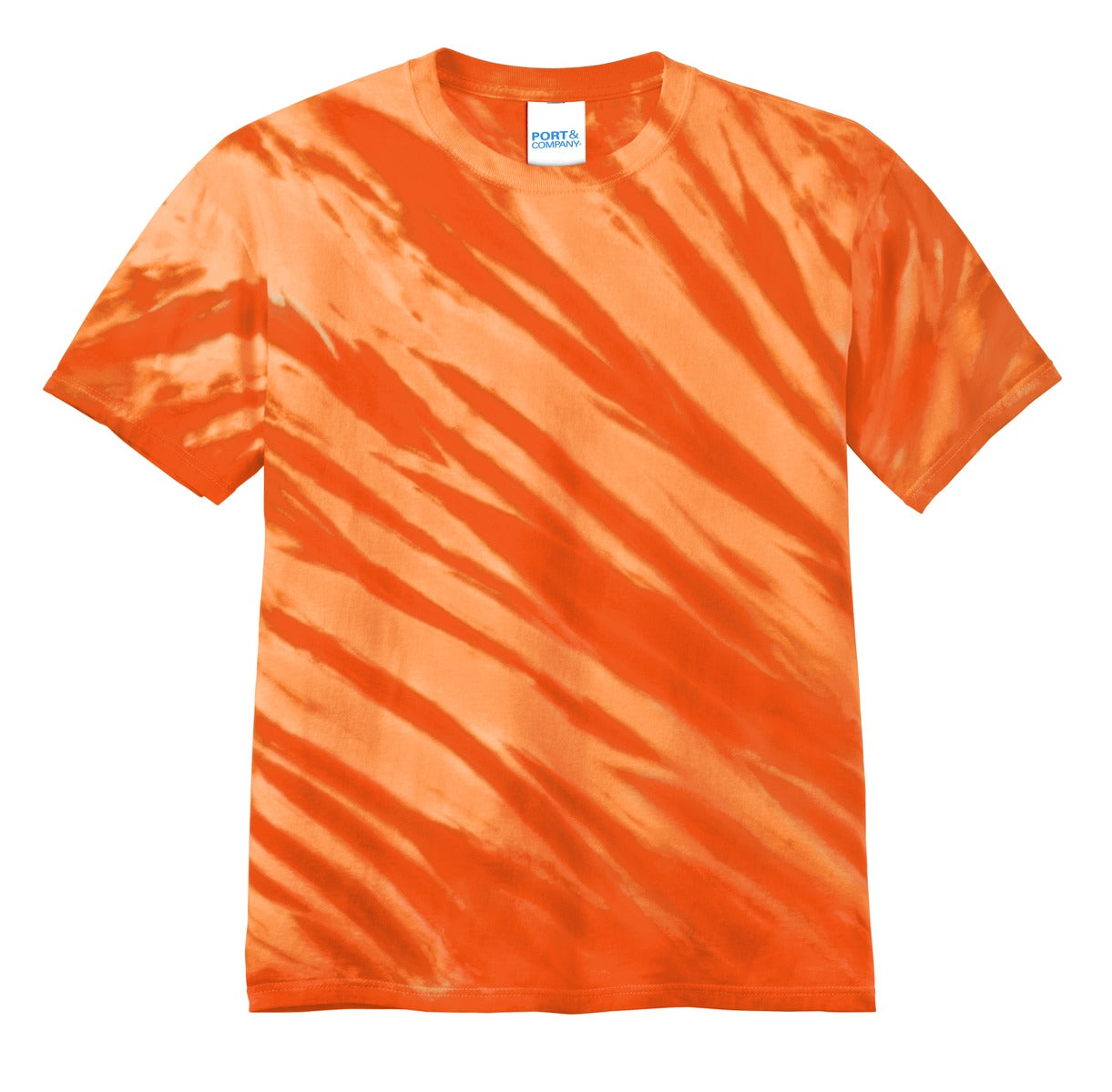 Port & Co Tiger Stripe Tie-Dye Tee. PC148