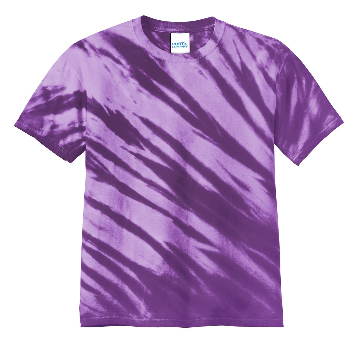 Port & Co Tiger Stripe Tie-Dye Tee. PC148