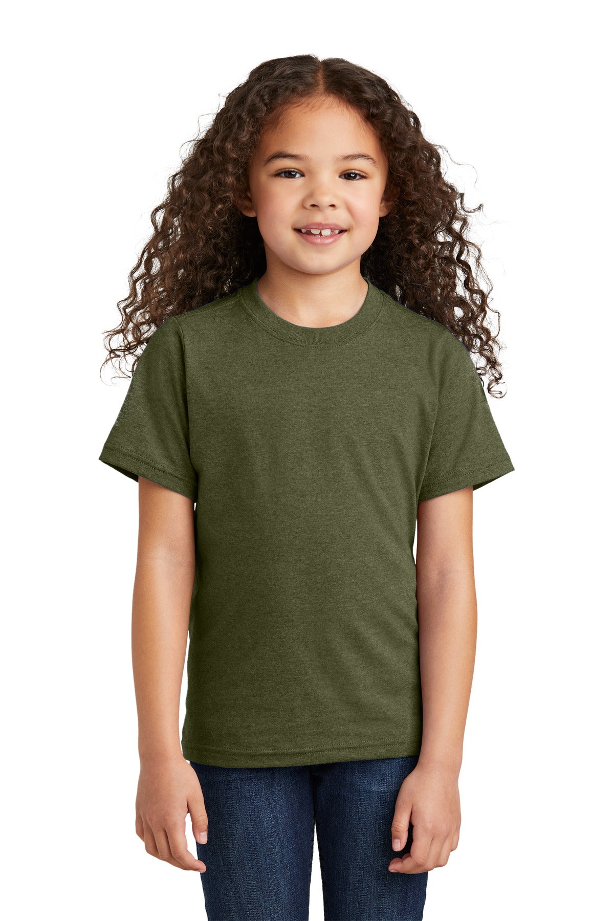 SanMar PC330Y_militarygreenheather_model_front.jpg