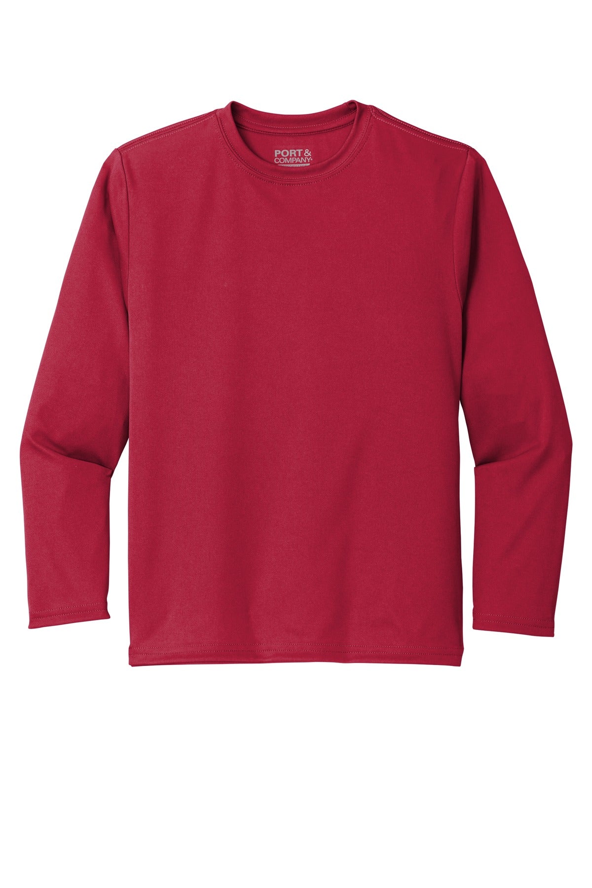 Port & Co Youth Long Sleeve Performance Tee PC380YLS