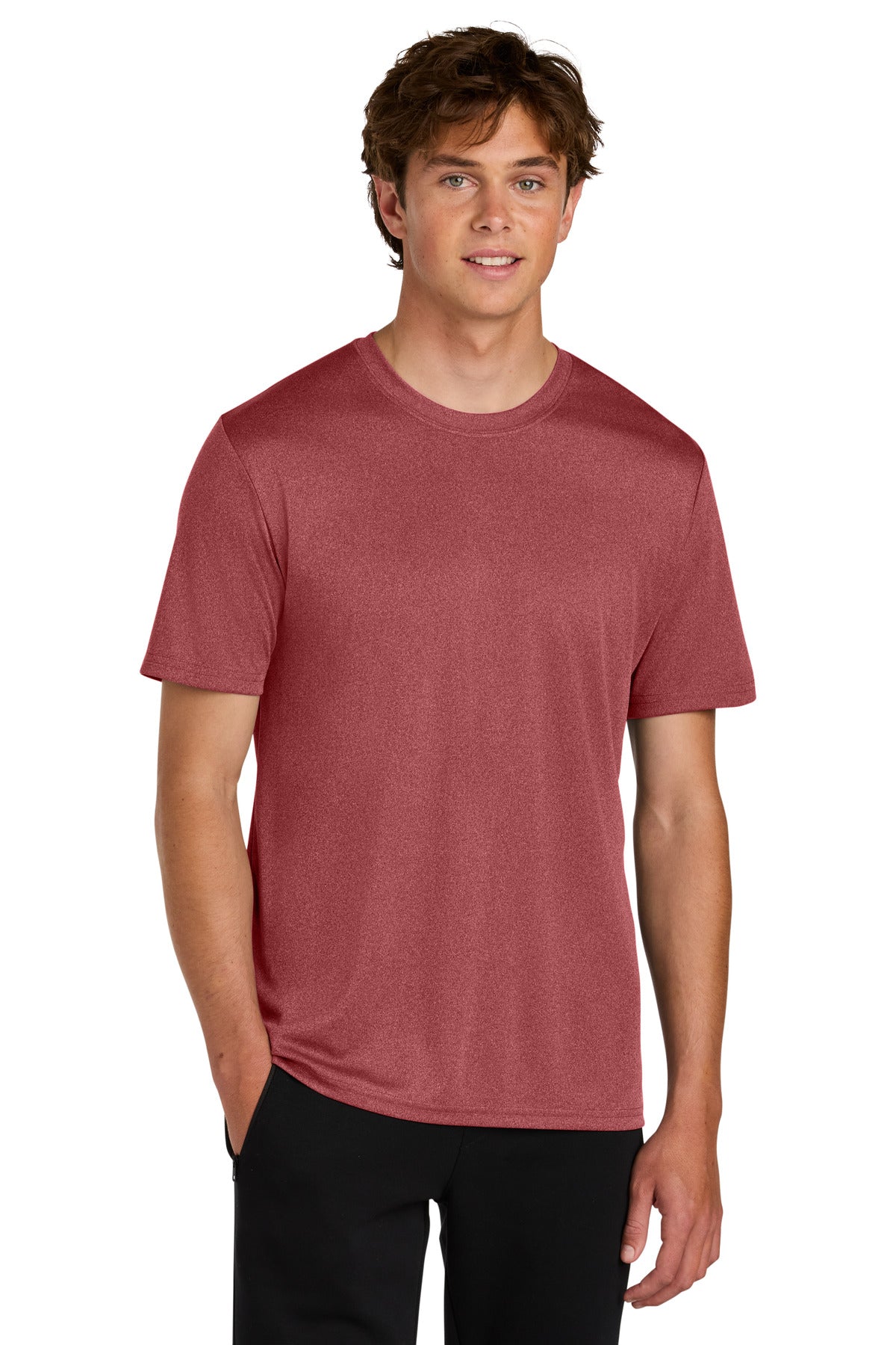 SanMar PC390_deepredheather_model_front.jpg