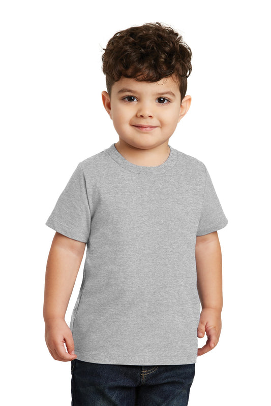 Front View of Athl Heather Port & Co Toddler Fan Favorite Tee. PC450TD - 4T