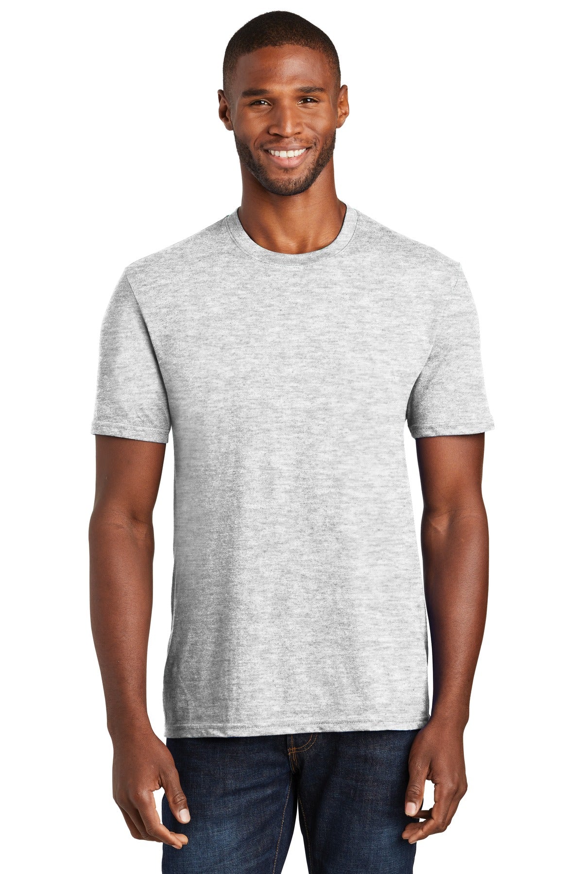 Front View of Ash Port & Co Fan Favorite Blend Tee. PC455 - S