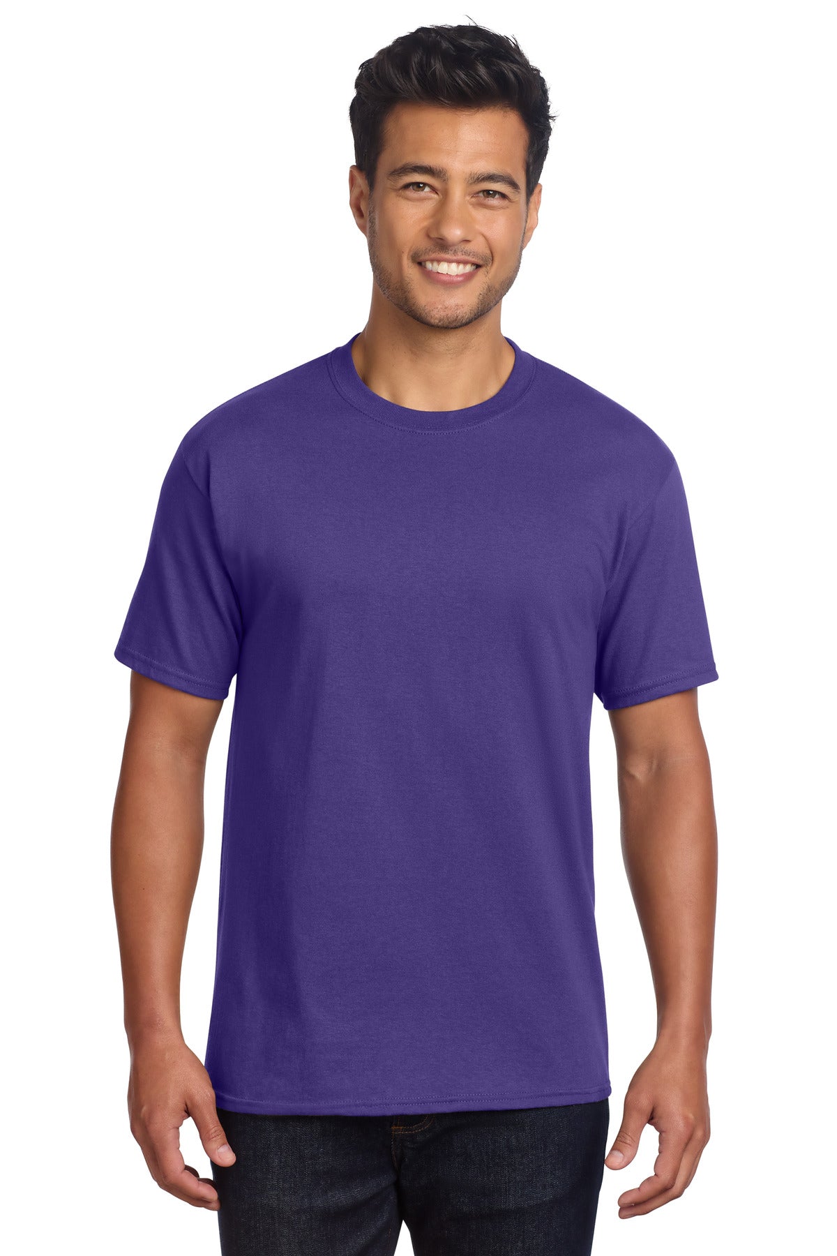 SanMar PC54DTG_purple_model_front.jpg