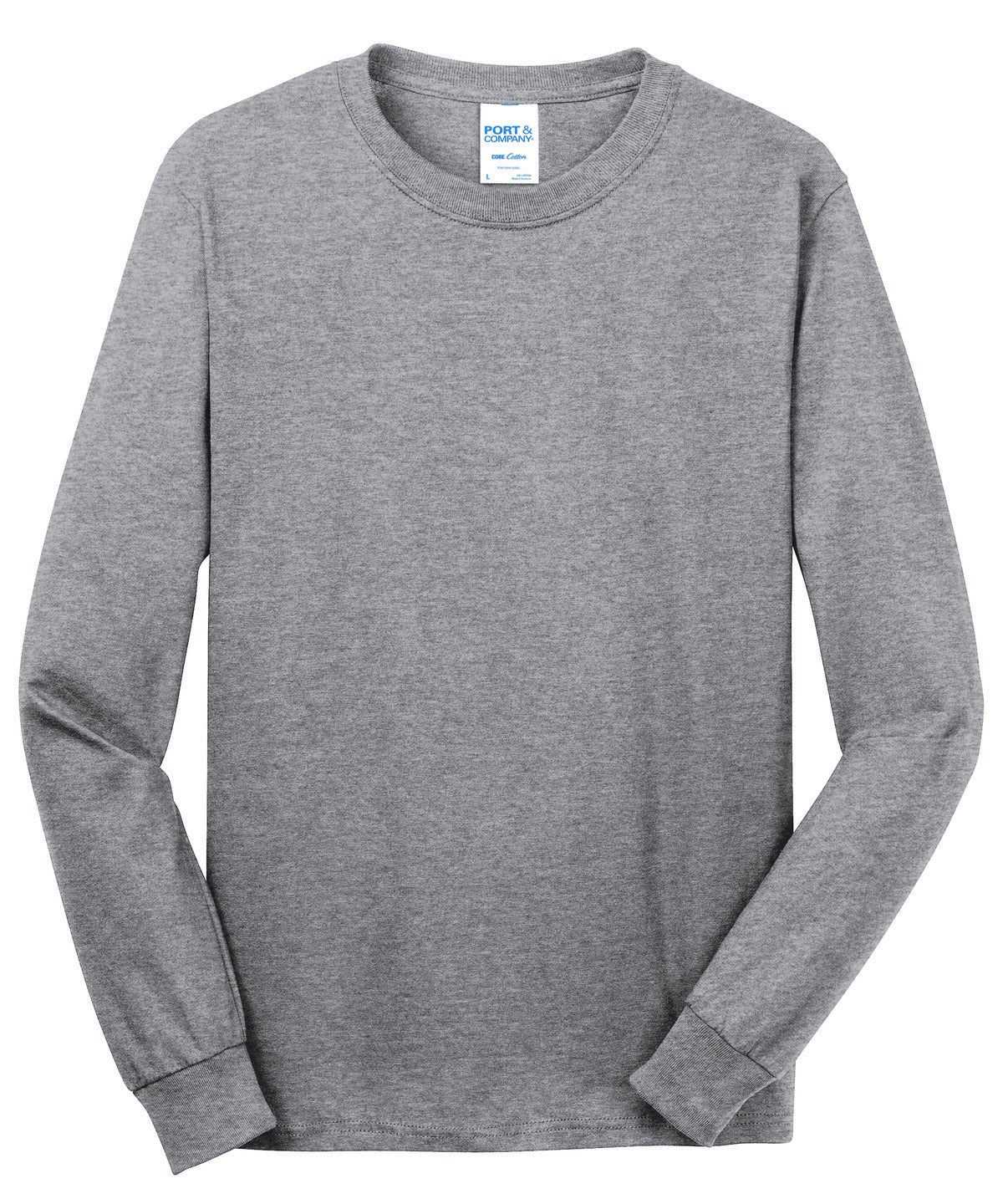 Port & Co Long Sleeve Core Cotton Tee. PC54LS