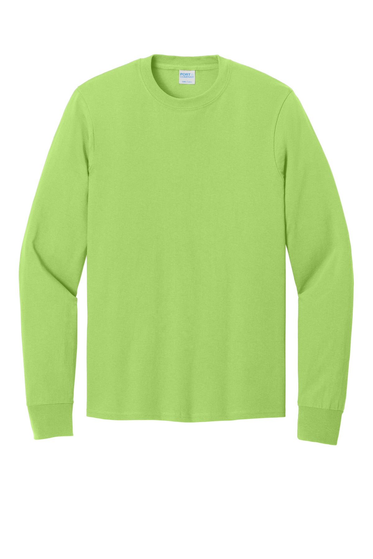 Port & Co Long Sleeve Core Cotton Tee. PC54LS