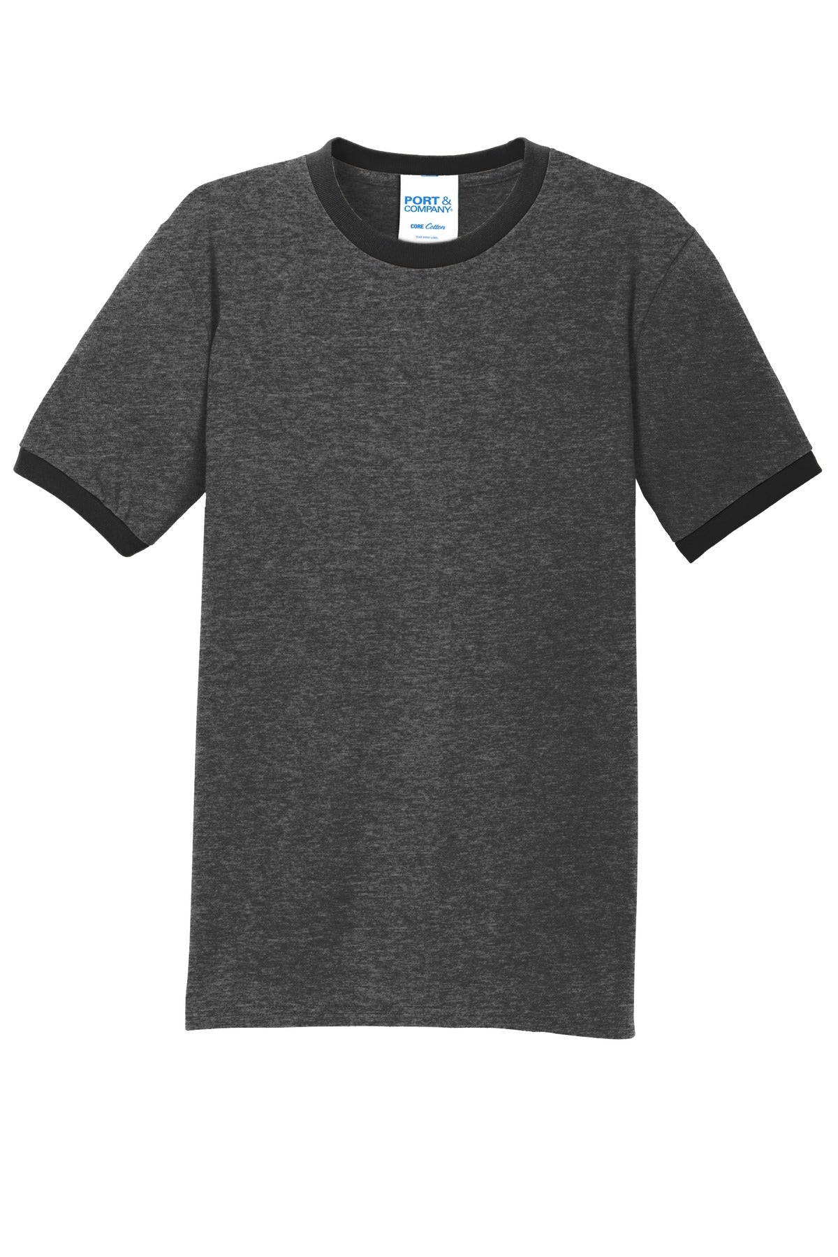 Port & Co Core Cotton Ringer Tee. PC54R