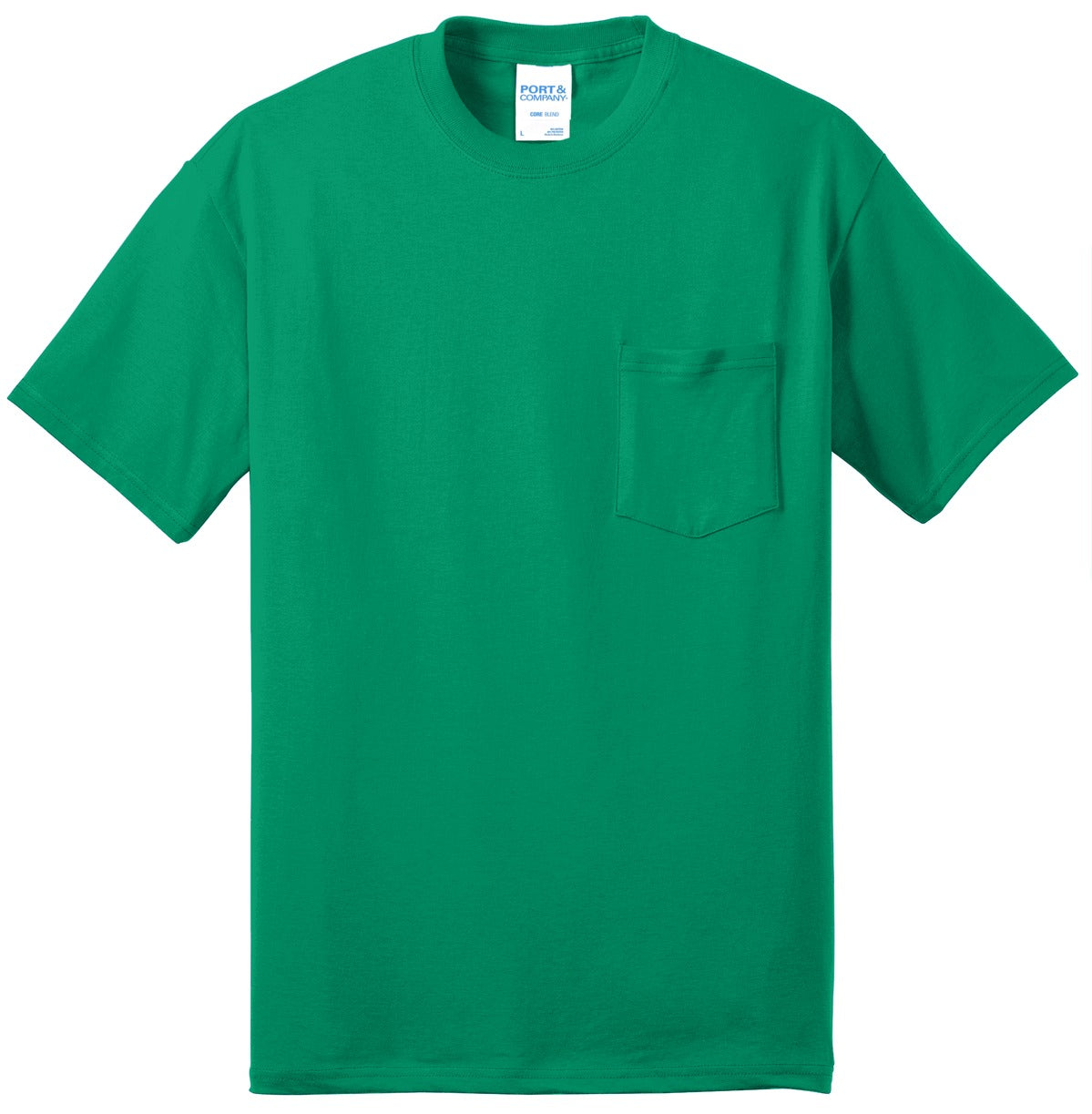 Port & Co Core Blend Pocket Tee. PC55P