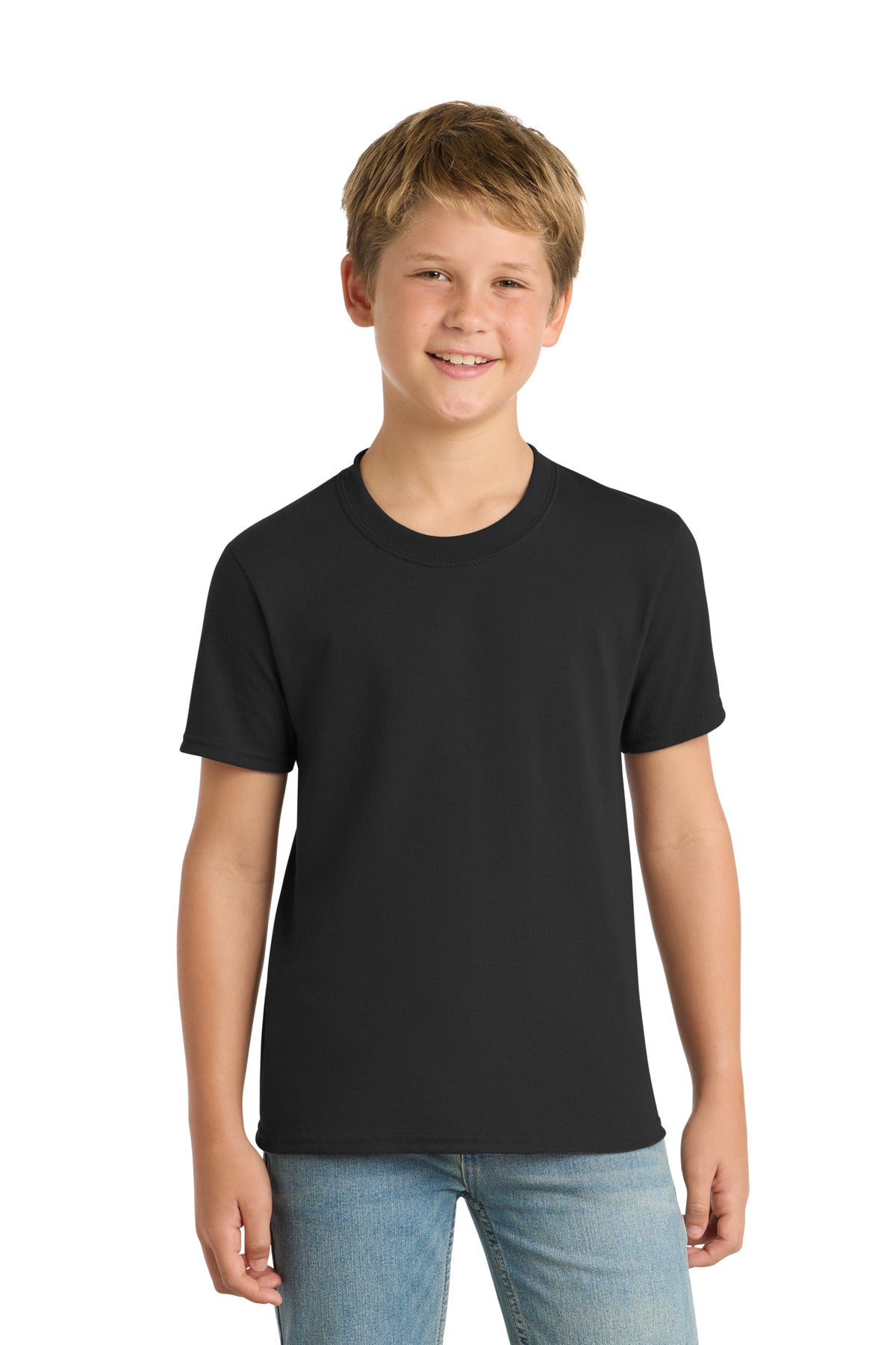 SanMar PC55Y_jetblack_model_front.jpg