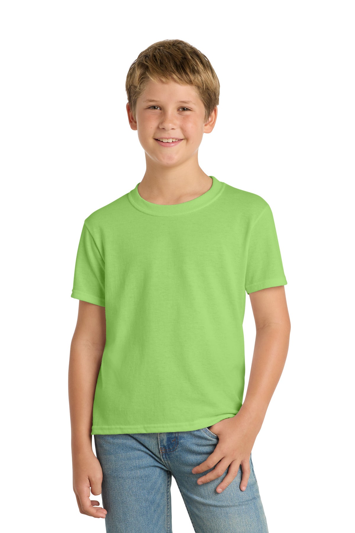 SanMar PC55Y_lime_model_front.jpg