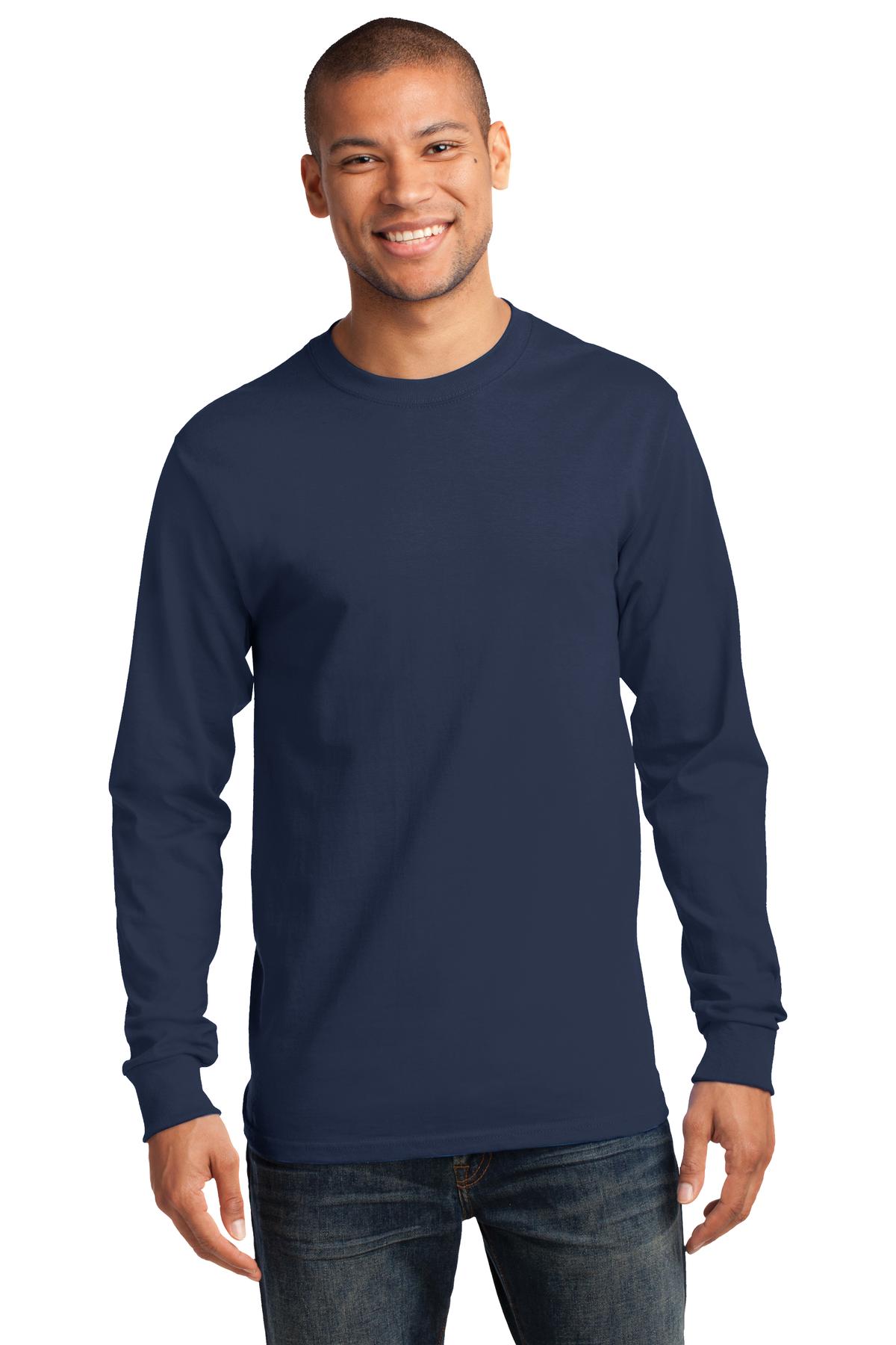 Port & Co Long Sleeve Essential Tee. PC61LS