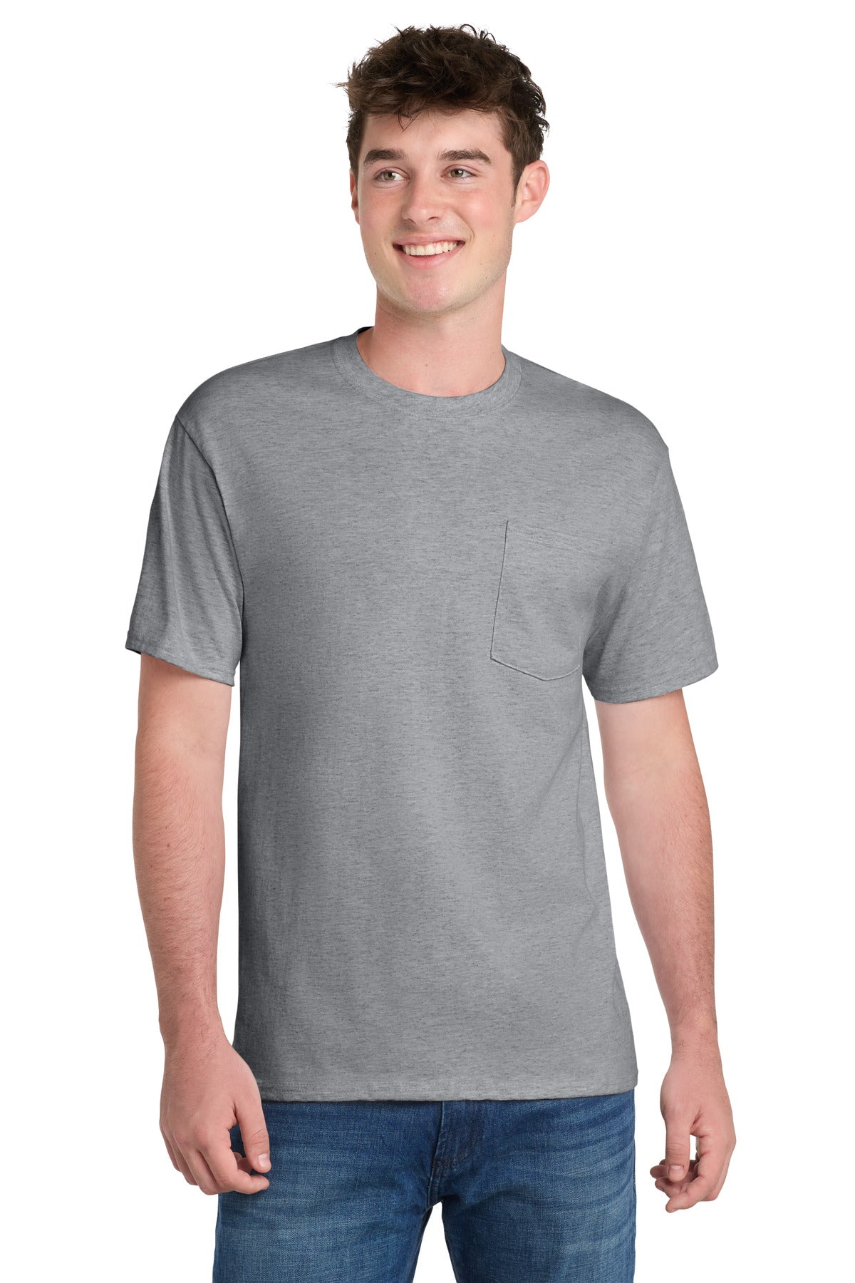 Port & Co Essential Pocket Tee. PC61P