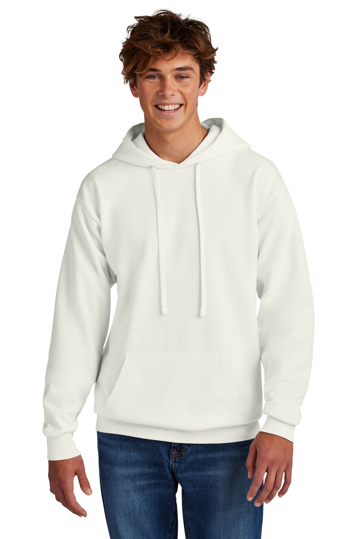 Front View of PFD Port & Co Core Fleece PFD Pullover Hooded Sweatshirt PC78HPFD - S