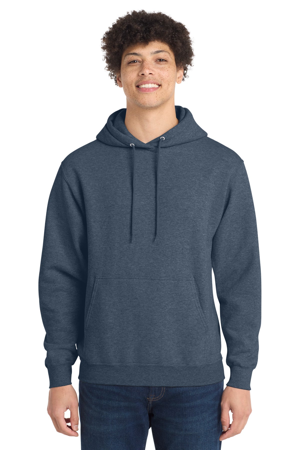 SanMar PC78HT_heathernavy_model_front.jpg
