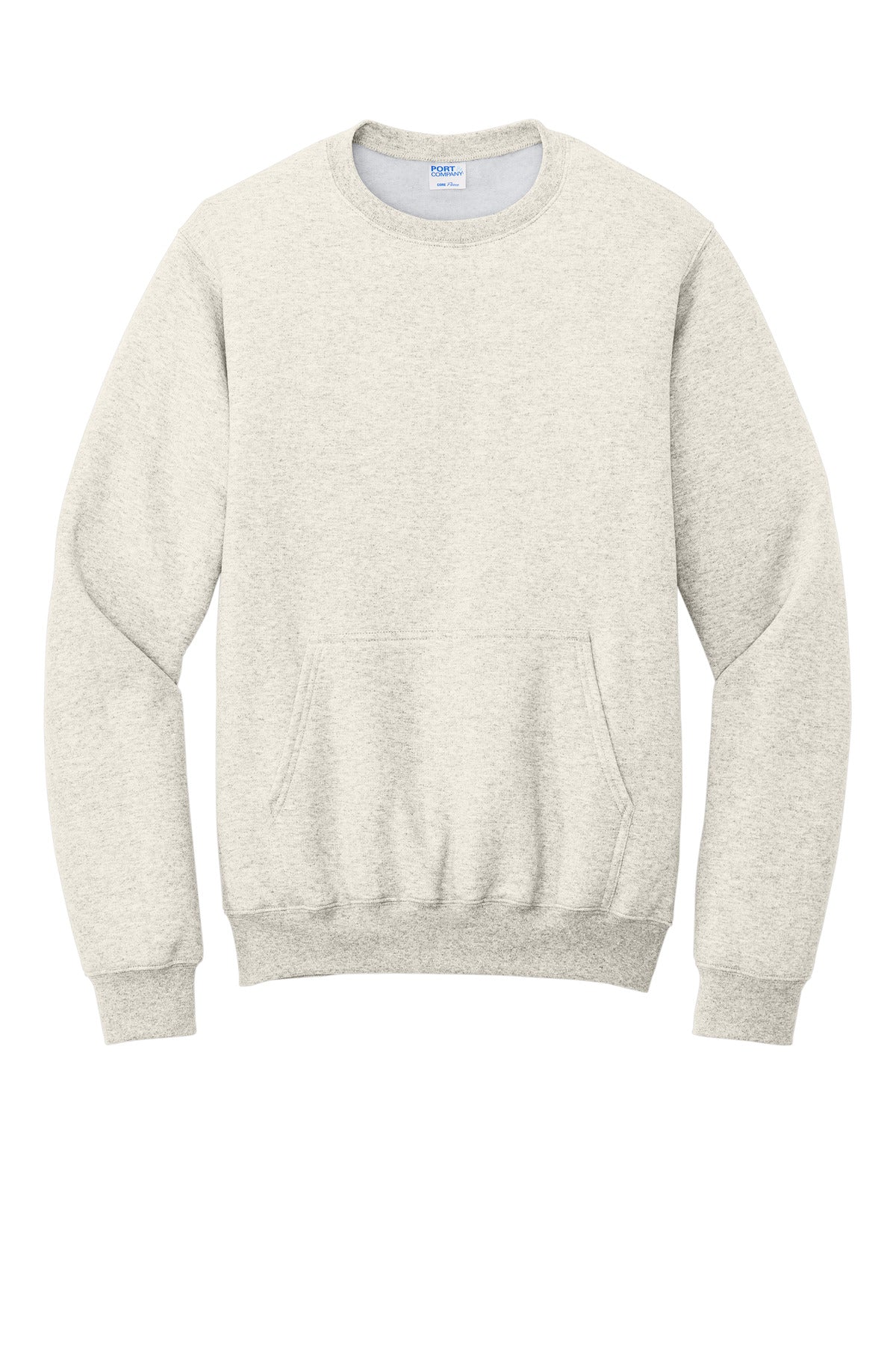 Port & Co Core Fleece Crewneck Pocket Sweatshirt PC78PKT