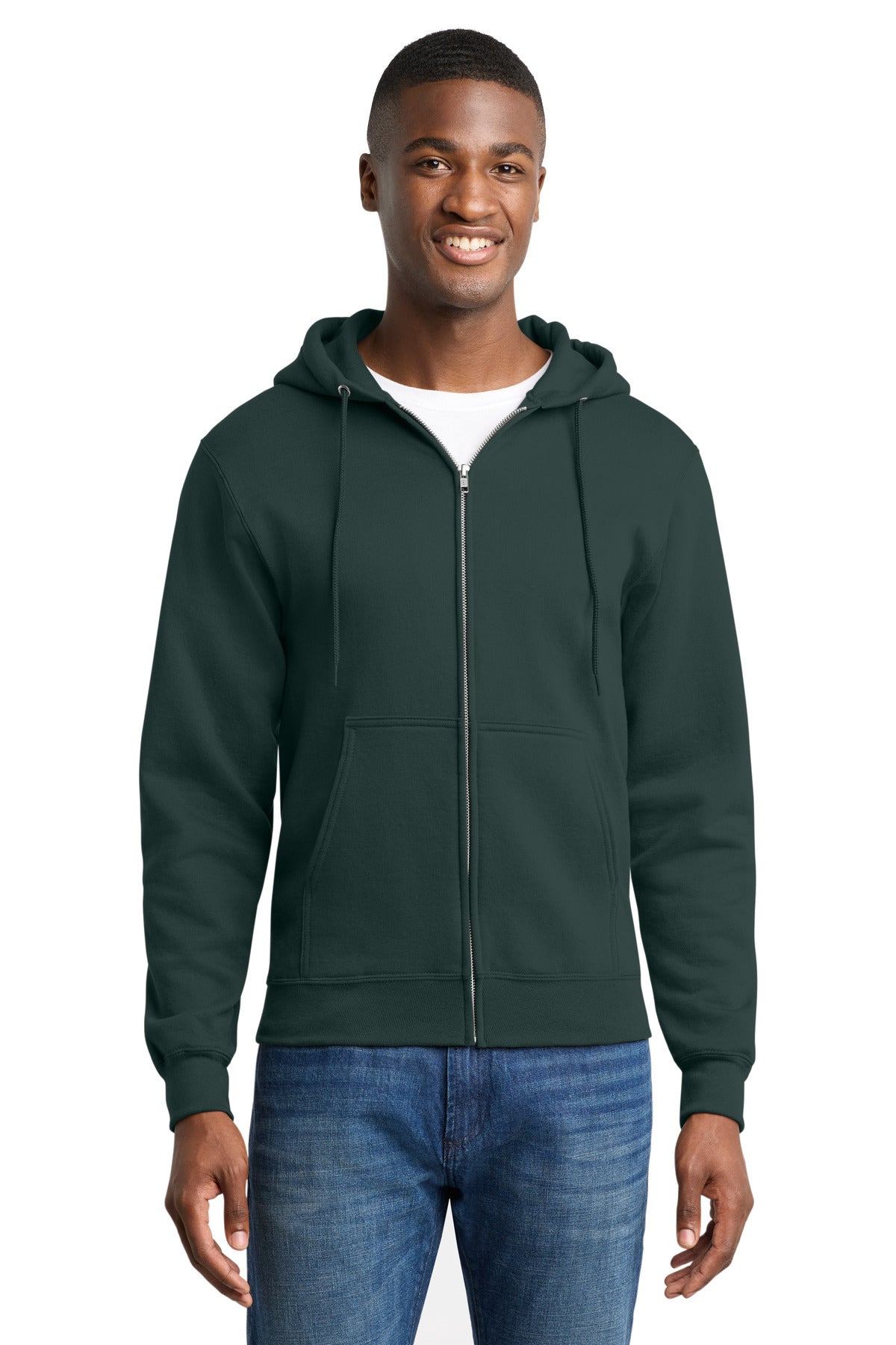 SanMar PC78ZH_darkgreen_model_front.jpg