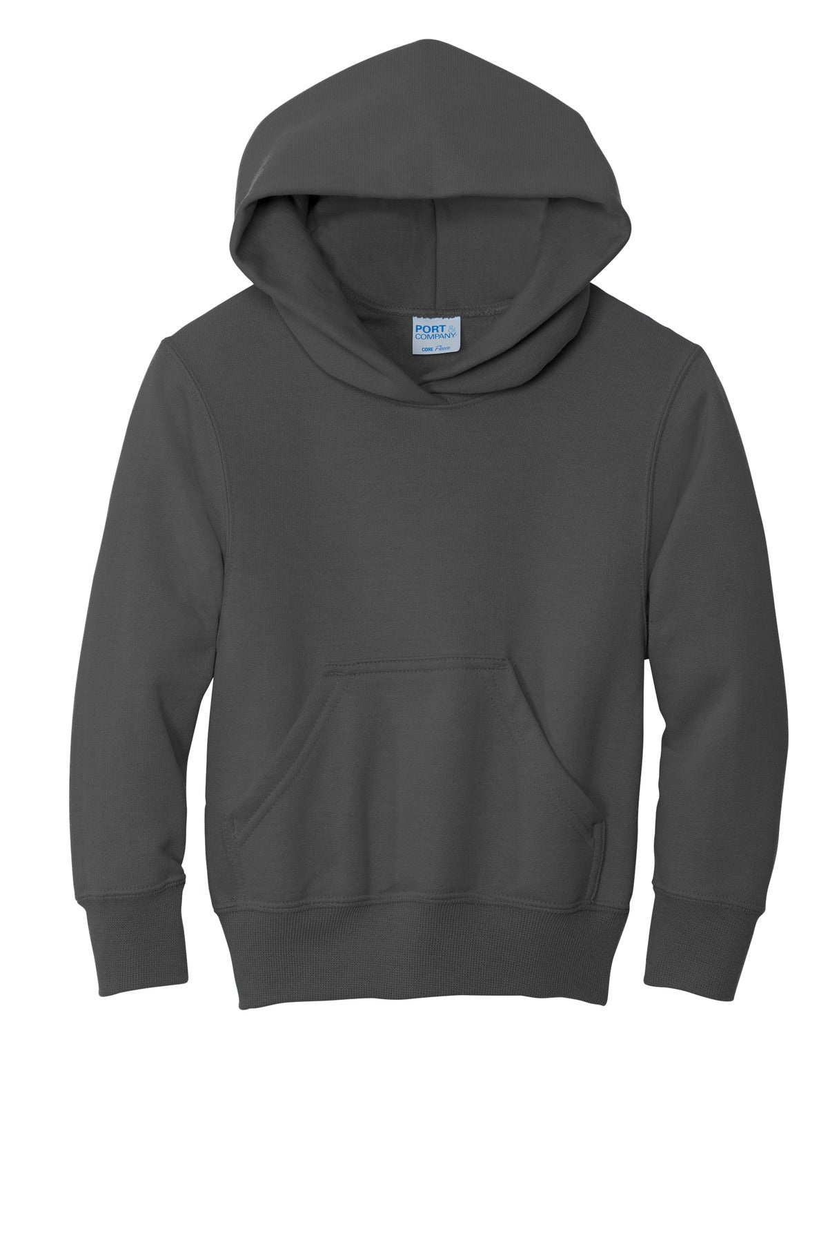 Port & Co Youth Core Fleece Pullover Hooded Sweatshirt. PC90YH