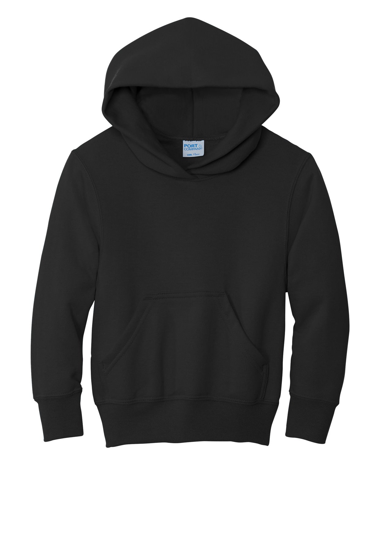 Port & Co Youth Core Fleece Pullover Hooded Sweatshirt. PC90YH