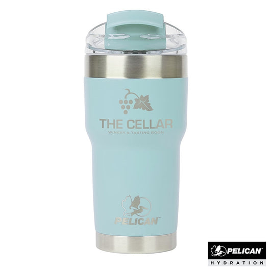 Light Blue Pelican Traveler™ 22 oz. Double Wall Stainless Steel Travel Tumbler