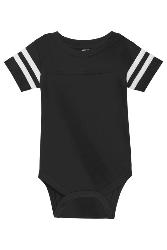 Rabbit Skins Infant Football Fine Jersey Bodysuit. RS4437