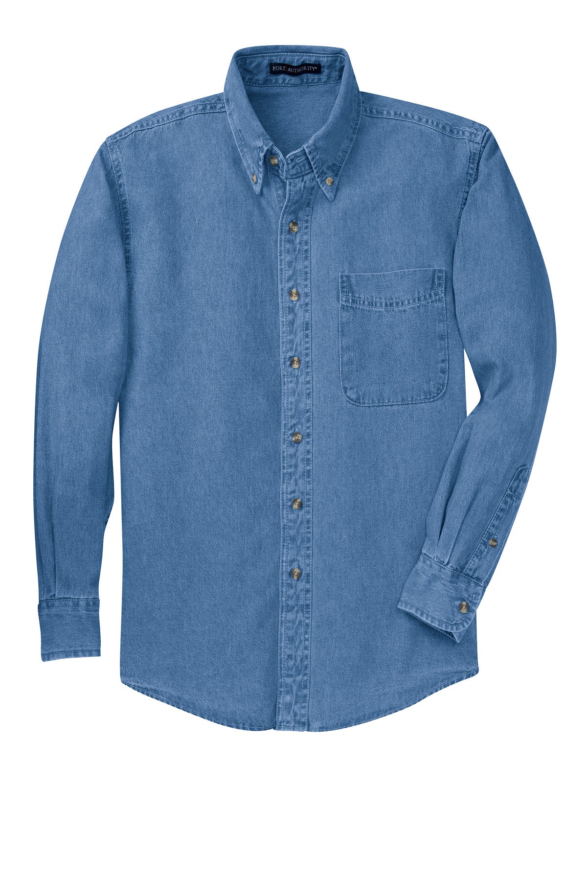 Port Authority Long Sleeve Denim Shirt. S600