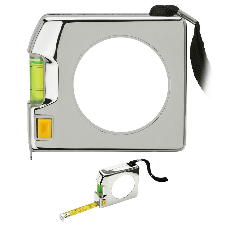 N/A 12 ft. Chrome Tape Measure & Level