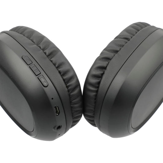 Black Oppo Bluetooth Headphones and Microphone
