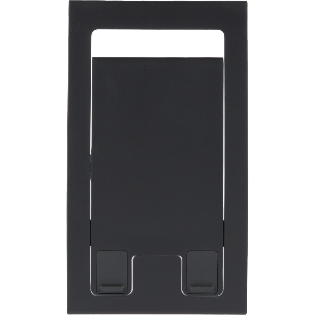 Front View of Black reFlex Foldable Eco Phone Stand