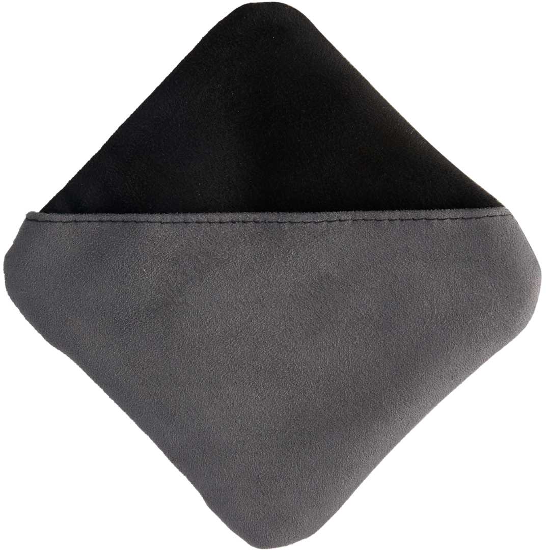 Front View of Black Clean Screen Hand-Held Cleaning Cloth