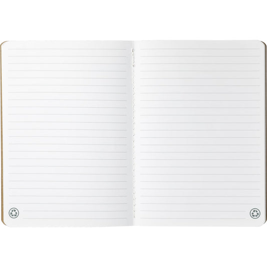 Front View of Natural FSC® Mix 5" x 7" Recycled Pocket Notebook