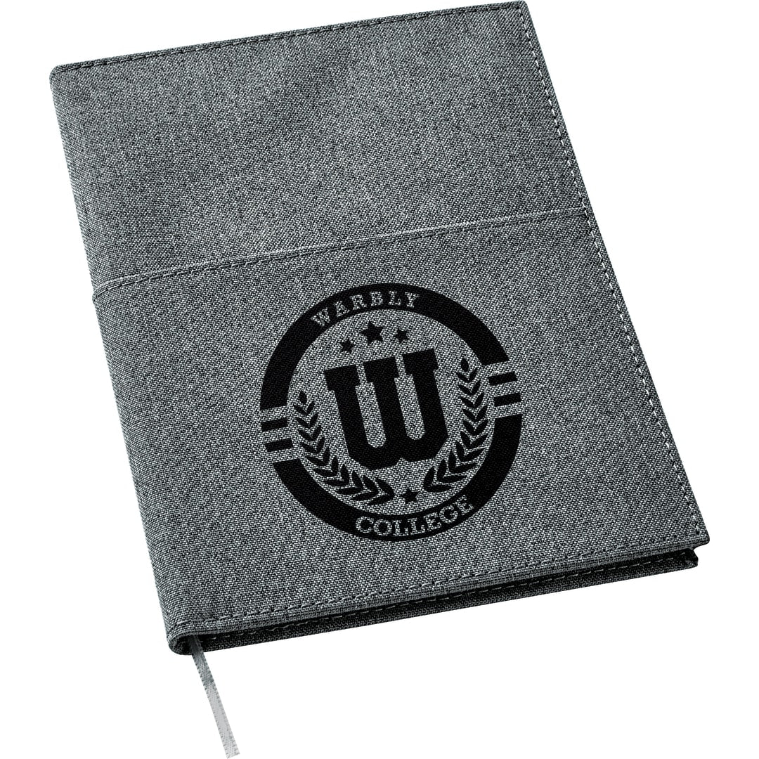 FSC® Mix 5" x 7" Canvas Pocket Refillable Notebook