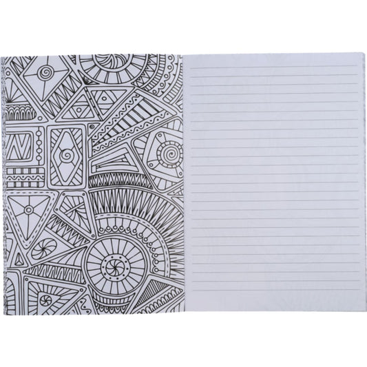 Front View of White FSC® Mix 5.5" x 8.5" Doodle Coloring Book