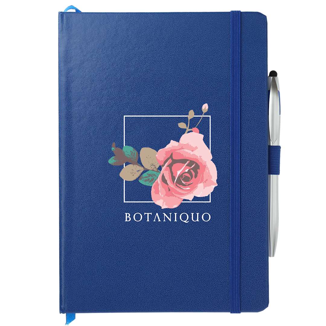FSC® Mix 6" x 8.5" Crown Journal with Pen-Stylus