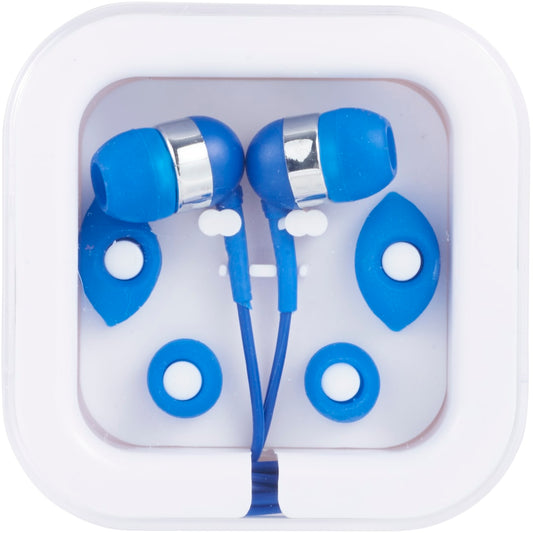 Blue Color Pop Earbuds w/ Microphone