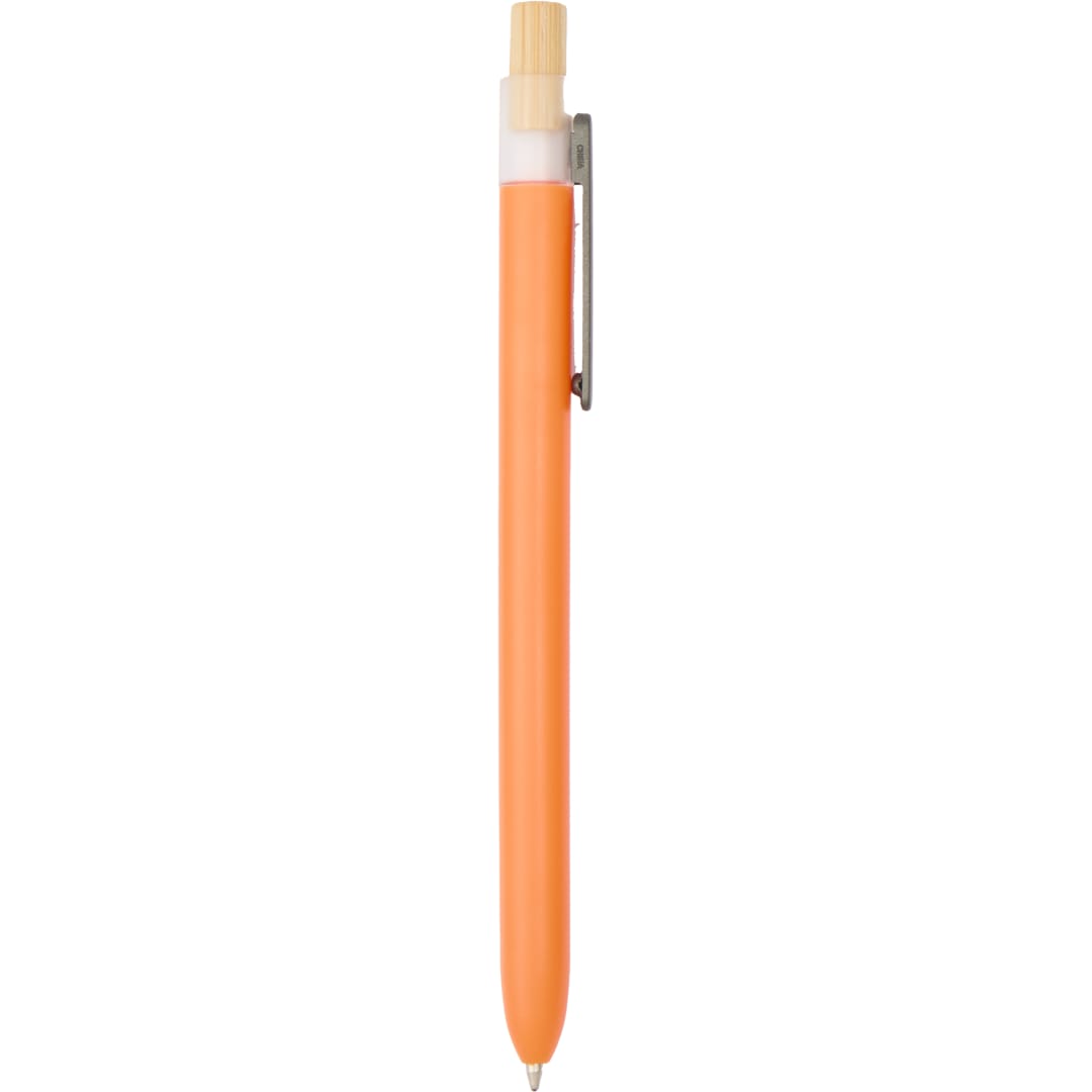 Front View of Black Paige Recycled Ocean Bound Plastic Pen